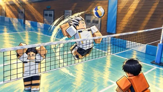 Courtside Volleyball style spins and skip pass